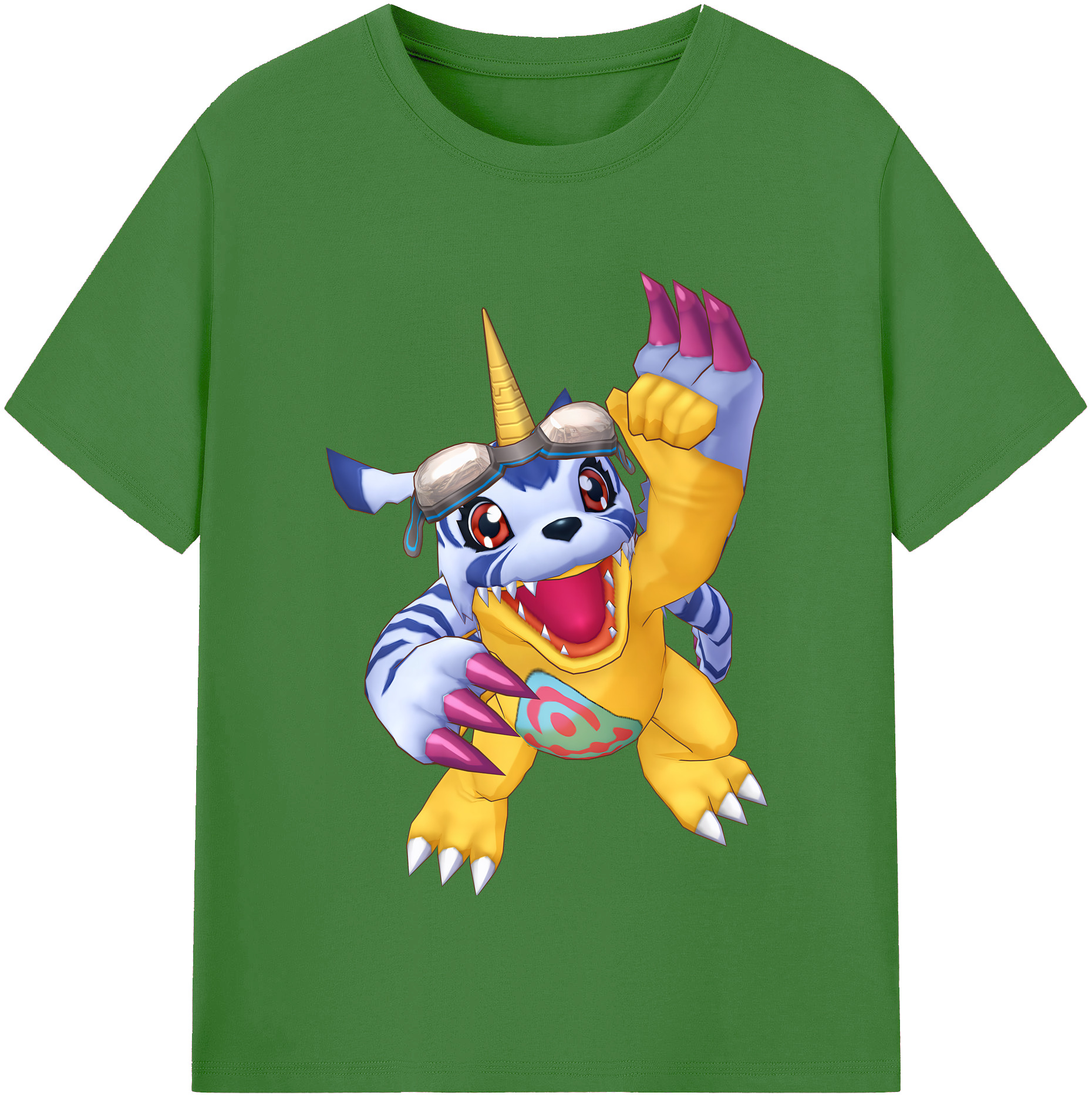 （画像用） Digimon デジタルモンスター/デジモン レディースカジュアルプリントTシャツ（綿100％）